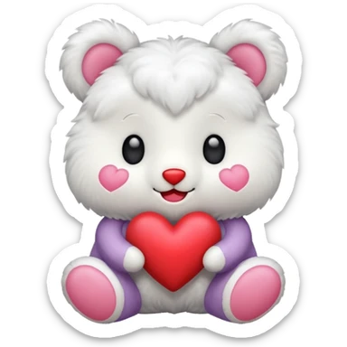 Peluche enamorado  sticker
