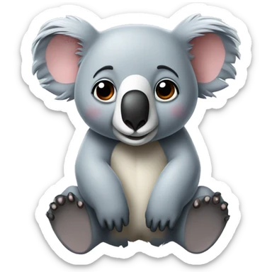 Koala y elefante  sticker