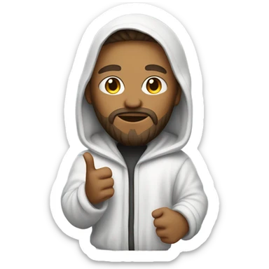 Jesus as a rapper  sticker