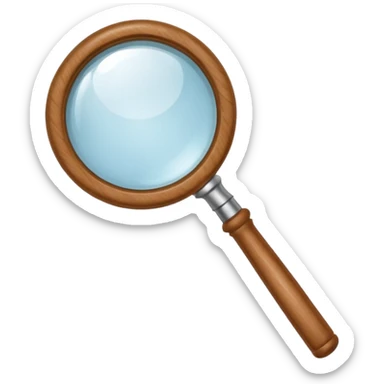 magnifying glass sticker
