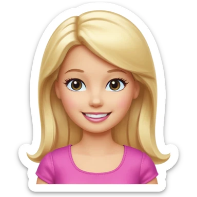 Barbie Emoji sticker