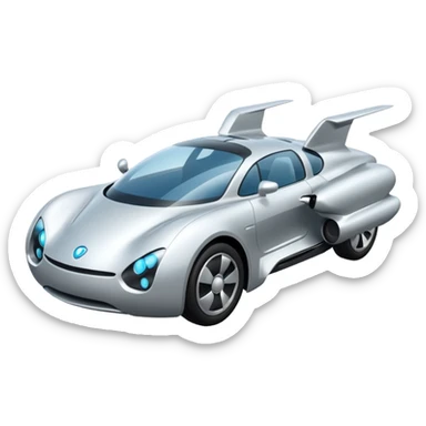 flying car sticker