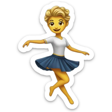 twirling sticker