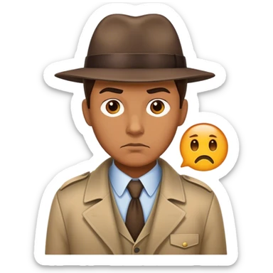 Make an detective serious and know who did it sticker