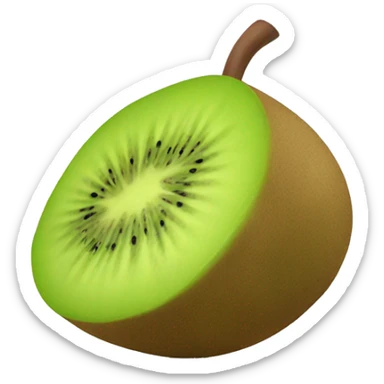 3D kiwi fruit  sticker