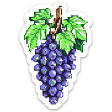 bunch of grapes sticker