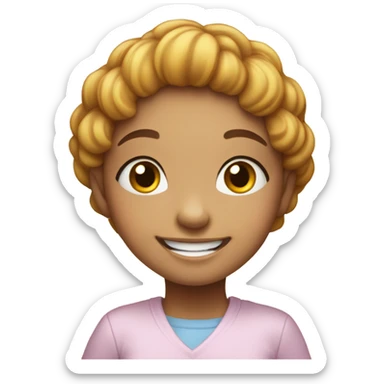 Cute Thankful  and blessed girl  sticker