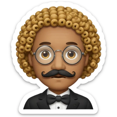mustache monocle emojis sticker