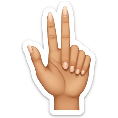 middle finger by side sticker