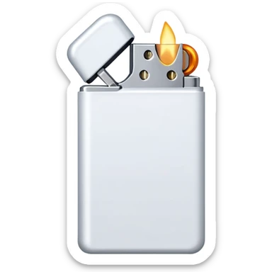 white lighter sticker