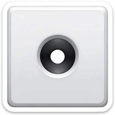 Exact Roblox app icon. One thick white square rotated exactly 45 degrees with a perfectly centered smaller square hole. Solid bright blue background (#2D8CFF). Flat, simple, no shadow, no gradient, no text. Perfect symmetry. sticker