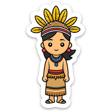 Palauan traditional wear sticker