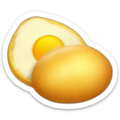 huevo con patatas fritas sticker