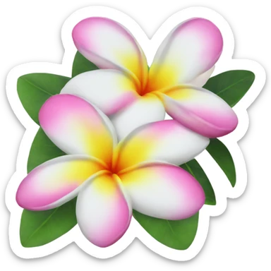 plumeria  sticker