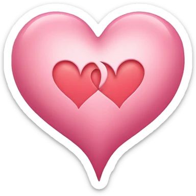 Friendship heart sticker
