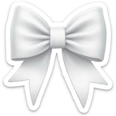white bow sticker