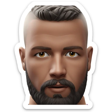 realistic portrait of a boy sticker