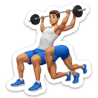 glute-bridges-exercise guy with blue shorts  sticker