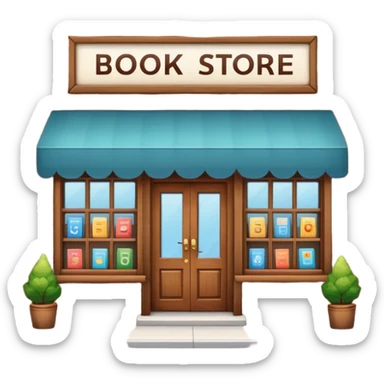 book store exterior sticker