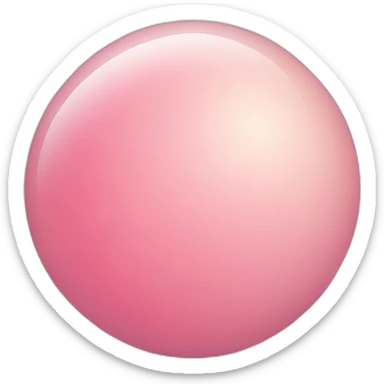 Two skintone balls with pinkish circle inside sticker