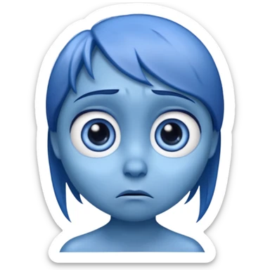 Sadness from the Inside Out movie sticker