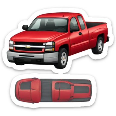 A 2006 Chevy Silverado truck  sticker
