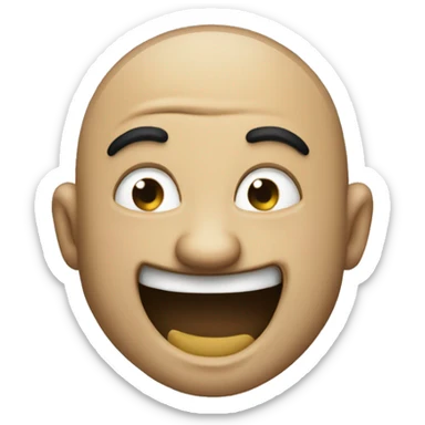 A medieval thief that is laughing very hard after just committing a crime sticker