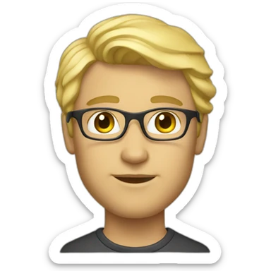 Alexander Greene, a blonde designer sticker