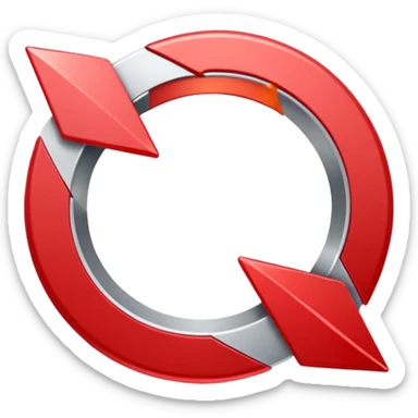 Prompt 15: "Is your backup plan."
Graphic: 🔄 Refresh/loop arrows icon (white with red highlights).
Animation: Arrows rotate smoothly.
Background: Transparent. sticker