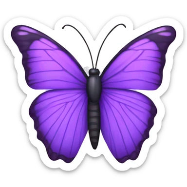   purple butterfly sticker