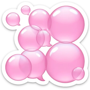 Light pink text messages sticker