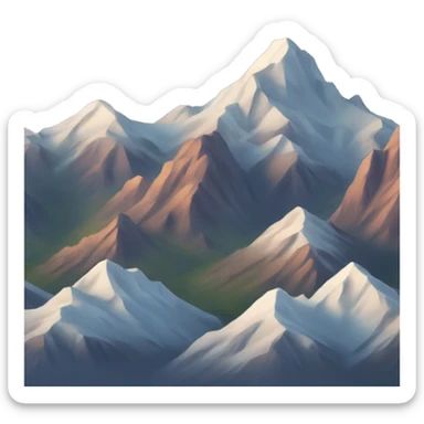 Mountain Range  sticker