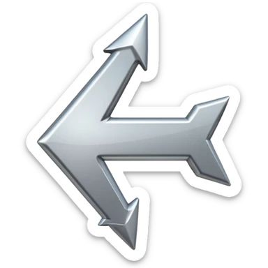 eleganter pfeil nach oben sticker