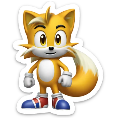 tails sonic sticker