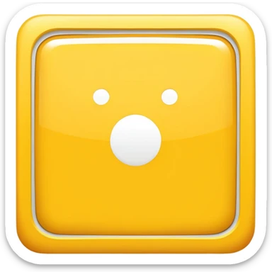 yellow square with a white dash in the middle sticker