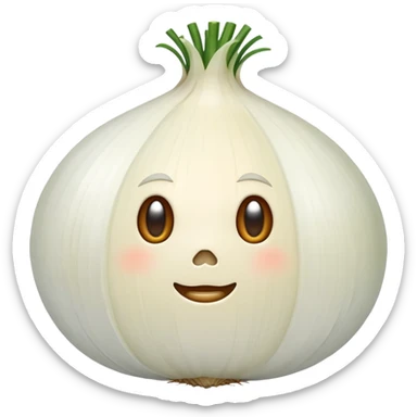 white onion sticker