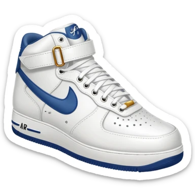 make a genmoji for a pair of white air force shoes sticker