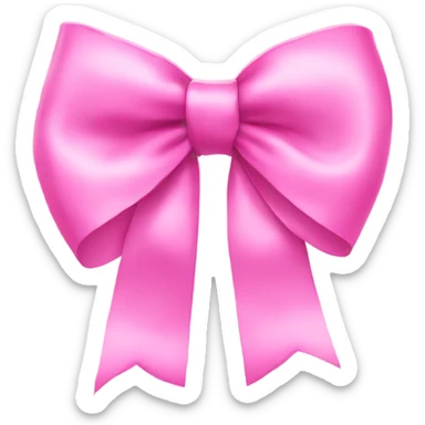 Pink bow  sticker