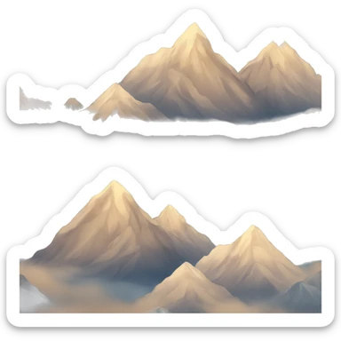 mountain sticker