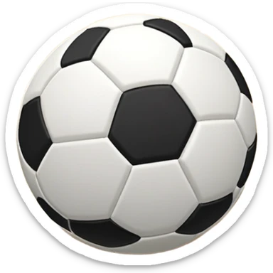 A close-up of a mini football (futsal) ball on the court, with the goals and boundary lines visible in the background. The scene captures the small-scale, fast-paced nature of futsal, emphasizing the ball's precision and the smooth playing surface. sticker