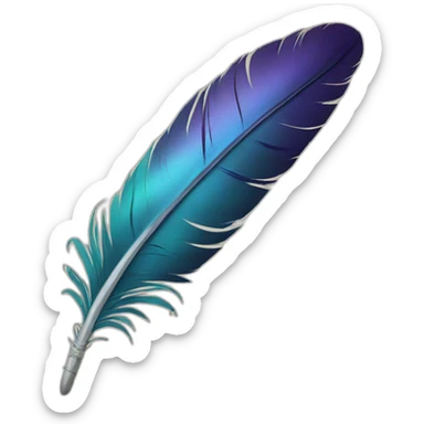 Krishna's feather sticker