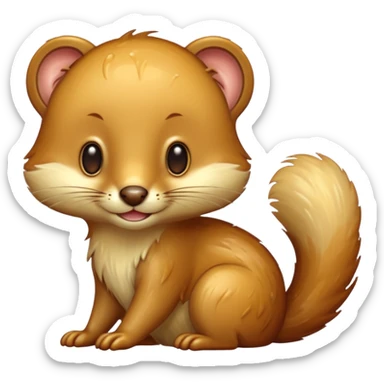 Weasel with vaseline sticker