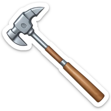 steel nail and hammer sticker