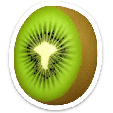 3D kiwi fruit  sticker