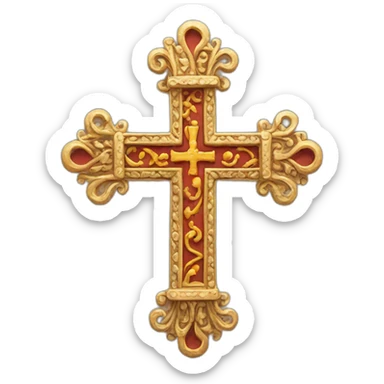Occitan cross sticker