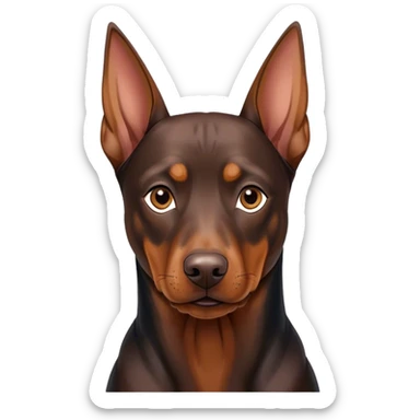 dobermann dog sticker