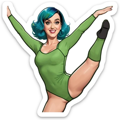 Katy perry doing a cartwheel sticker