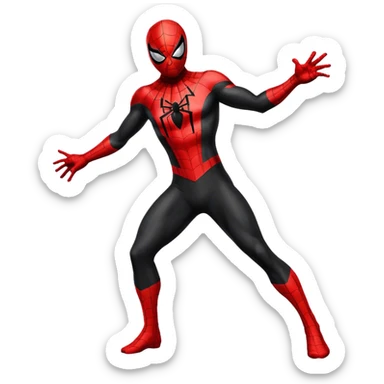 Spiderman black costume  sticker