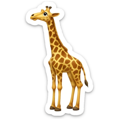 Girafe qui fait de la musique  sticker
