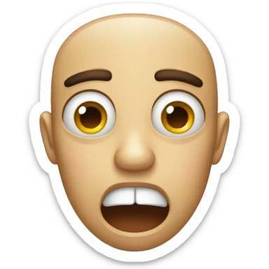 shocked and disgusted sticker